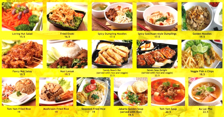 Loving clearance hut menu
